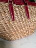 Coach 100% Straw 100% Leather Red Multi Color Tan Tote One size - photo 6