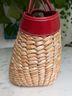 Coach 100% Straw 100% Leather Red Multi Color Tan Tote One size - photo 5