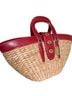 Coach 100% Straw 100% Leather Red Multi Color Tan Tote One size - photo 2