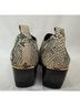 DKNY 100% Leather Snake Print Gray Black Ankle Boots Size 7 1/2 - photo 9