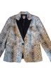 Anne Klein Animal Print Black White Blazer Size 10 - photo 1