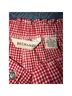 Bechamel 100% Cotton Checkered-gingham Red White Casual Pants Size 14 - photo 3
