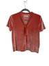 Madewell Pink Orange Short Sleeve Blouse Size S - photo 1