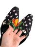 3.1 Phillip Lim 100% Silk Floral Black Orange Mule/Clog Size 6 - photo 3