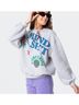 Edikted 100% Polyester Graphic Gray Sweatshirt Size S - photo 6