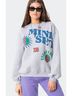Edikted 100% Polyester Graphic Gray Sweatshirt Size S - photo 8