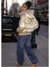 Rocawear 100% Nylon 100% Polyester 60% Dri-release 40% Felt Gold Jacket Size M - photo 5