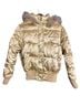 Rocawear 100% Nylon 100% Polyester 60% Dri-release 40% Felt Gold Jacket Size M - photo 2