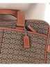 Coach Print Tan Brown Leather Messenger One size - photo 8