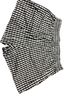 Lulu Checkered-gingham Black White Board Shorts Size XL - photo 2