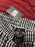 Lulu Checkered-gingham Black White Board Shorts Size XL - photo 4
