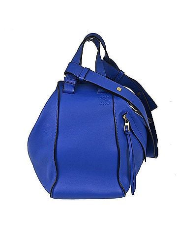 Loewe Hammock Leather Blue Leather Handbag (view 1)