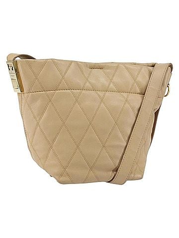 Givenchy Gv Bucket Quilted Leather Beige Leather Shoulder Bag Bag (view 1)