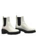Stuart Weitzman 100% Leather White Boots Size 8 1/2 - photo 5