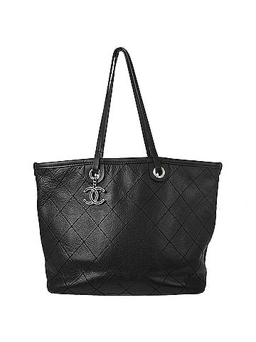 Chanel Fever Tote Quilted Caviar Black Calfskin Tote Bag Bag (view 1)
