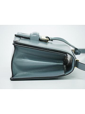 Loewe Barcelona Leather Blue Leather Shoulder Bag Bag (view 2)