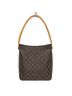 Louis Vuitton 100% Canvas Solid Brown Looping Monogram Canvas Brown Canvas Handbag One size - photo 1
