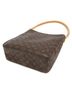 Louis Vuitton 100% Canvas Solid Brown Looping Monogram Canvas Brown Canvas Handbag One size - photo 3