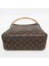 Louis Vuitton 100% Canvas Solid Brown Looping Monogram Canvas Brown Canvas Handbag One size - photo 7