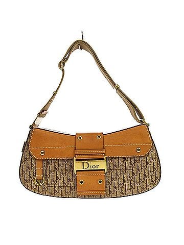 Dior Vintage Street Chic Columbus Diorissimo Canvas With Leather Brown Canvas Shoulder Bag Bag (view 1)