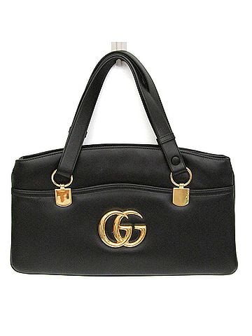 Gucci Arli Top Handle Leather Black Leather Handbag (view 1)
