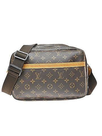 Louis Vuitton Reporter Monogram Brown Canvas Shoulder Bag Bag (view 1)