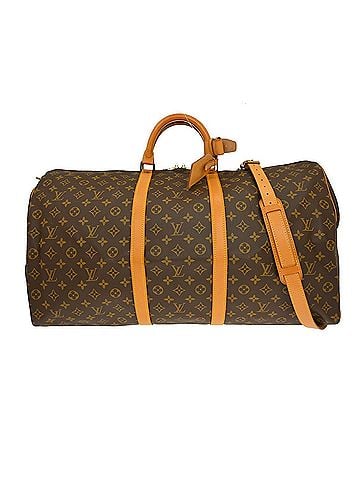 Louis Vuitton Keepall Monogram Brown Canvas Travel Bag Bag (view 1)