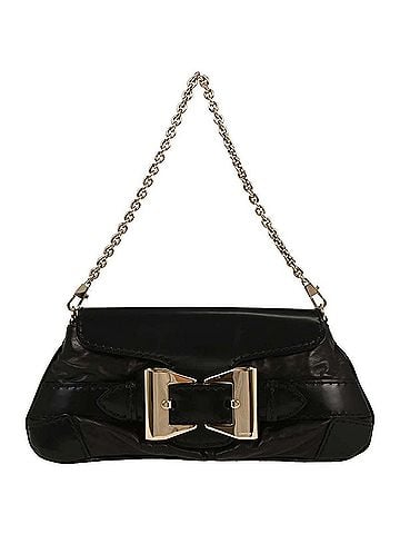 Gucci Vintage Leather Black Leather Handbag (view 1)
