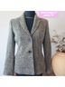 Ann Taylor Tweed Black Gray Blazer Size 2 (petite) - photo 4