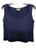 St. John Solid Blue Sleeveless Top Size M - photo 1