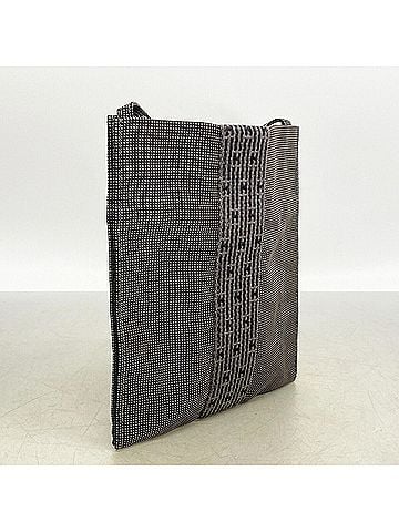 Hermès Hermes Shoulder Bag, Herline Pochette, Nylon, Gray, Women's (view 2)
