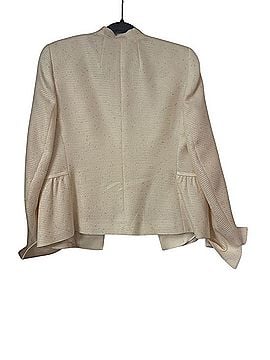 AKRIS Ivory Open-Front Evening Blazer Jacket (view 2)