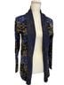 Christina Print Blue Black Gold Jacket Size S - photo 2