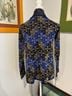 Christina Print Blue Black Gold Jacket Size S - photo 4