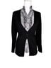 East 5th Floral Black White Jacket Size S - photo 1