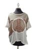 Pol Print Tan White T-Shirt Size M - photo 1
