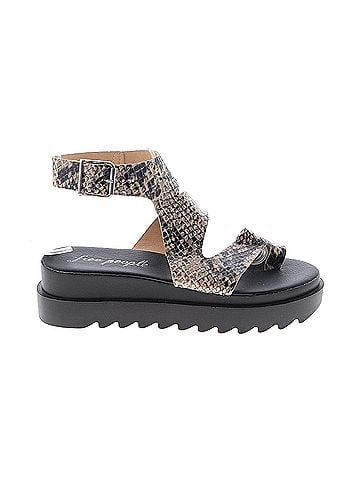 Free People Snakeskin Lug Sole Sandal Free People Sandals (view 1)