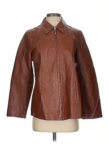 Dialogue Dialogue Leather Jacket (view 1)