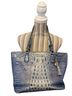 Brahmin Blue Leather Shoulder Bag One size - photo 1
