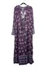 Free People 100% Polyester 100% Rayon Floral Black Pink Purple Casual Pants Size XL - photo 1