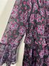 Free People 100% Polyester 100% Rayon Floral Black Pink Purple Casual Pants Size XL - photo 8