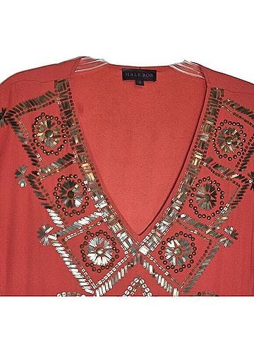 Hale Bob Silk Beaded Mini Dress Casual Dress (view 2)