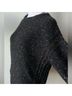 Sandro Solid Graphic Black Gold Wool Sweater Size S - photo 5
