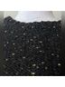Sandro Solid Graphic Black Gold Wool Sweater Size S - photo 11