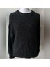 Sandro Solid Graphic Black Gold Wool Sweater Size S - photo 8
