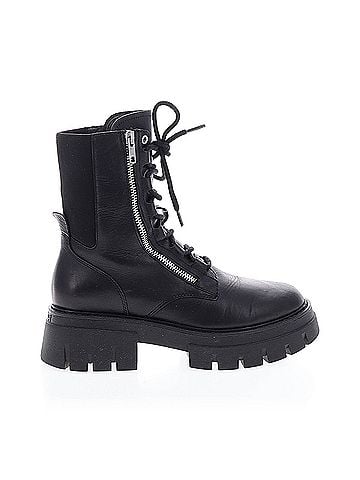 Ash Let's Zip Leather Biker Boot Ash Ankle Boots (view 1)
