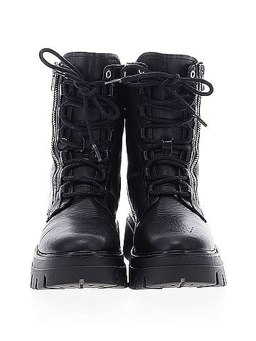 Ash Let's Zip Leather Biker Boot Ash Ankle Boots (view 2)