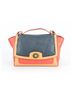 Coach 100% Leather Color Block Orange Coach Leather Satchel One size - photo 1