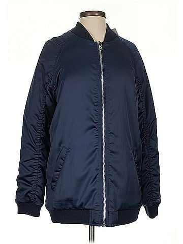 Zoe Karssen Long Satin Bomber Jacket Zoe Karssen Jacket (view 1)