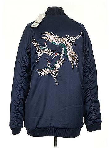 Zoe Karssen Long Satin Bomber Jacket Zoe Karssen Jacket (view 2)